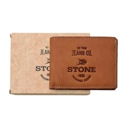 Billetera Stone cuero